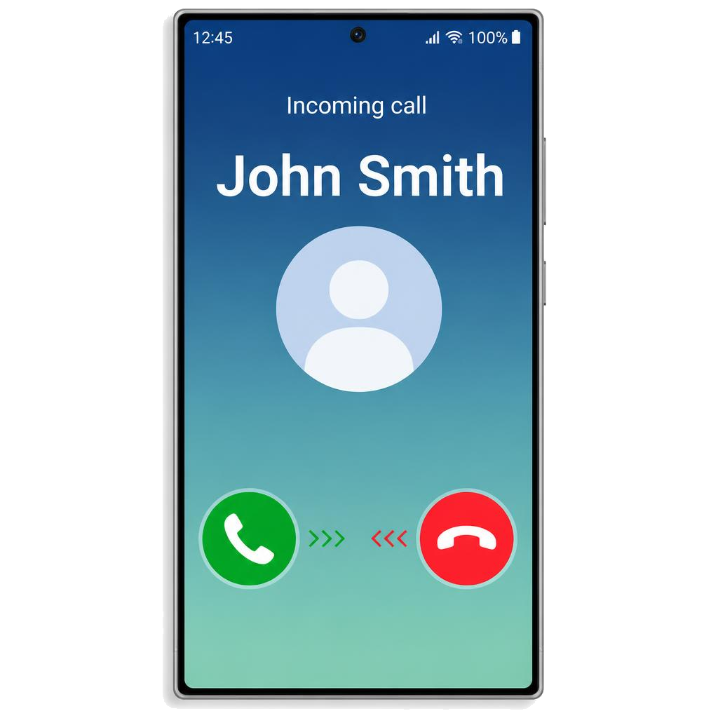 Ring, svar og videosamtale (Samsung)